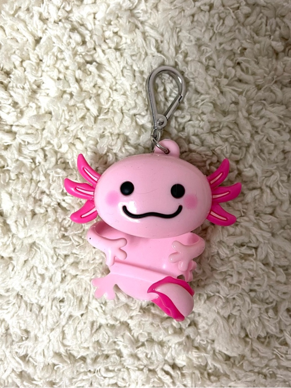 Bath & Body Works Pink Axolotl Hand Sanitizer Holder Charm